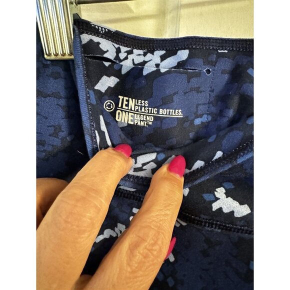 Womens Nike Dri-Fit Legend Recycled Poly Drift 3/4 Crop Legging‎ Blue Pattern XS - Picture 3 of 6